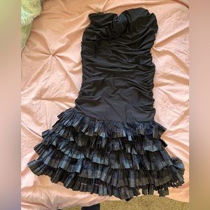 Black, AX Paris, evening dress, strapless, size M/L